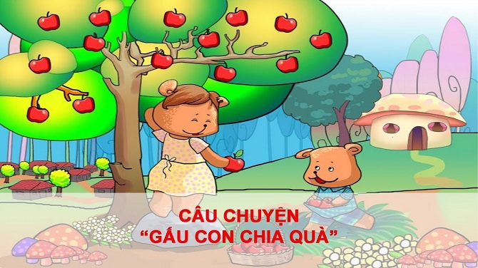 Truyện : Gấu Con Chia Quà ( Chủ đề : Gia đình )