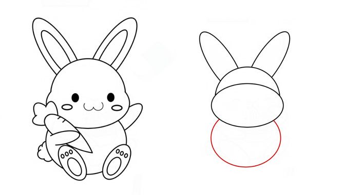 Cách vẽ hình con thỏ ngộ nghĩnh và đơn giản cho bé  Bunny drawing Easy  bunny drawing Easy drawings