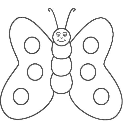 Hình 5: Những bức tranh tô màu con bươm bướm