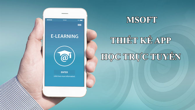 thiết kế app học trực tuyến